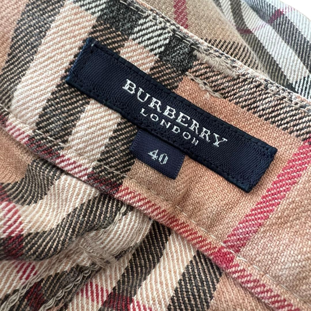 希少♡ 美品♡ バーバリーロンドン ノバチェック ストレート パンツ デニム