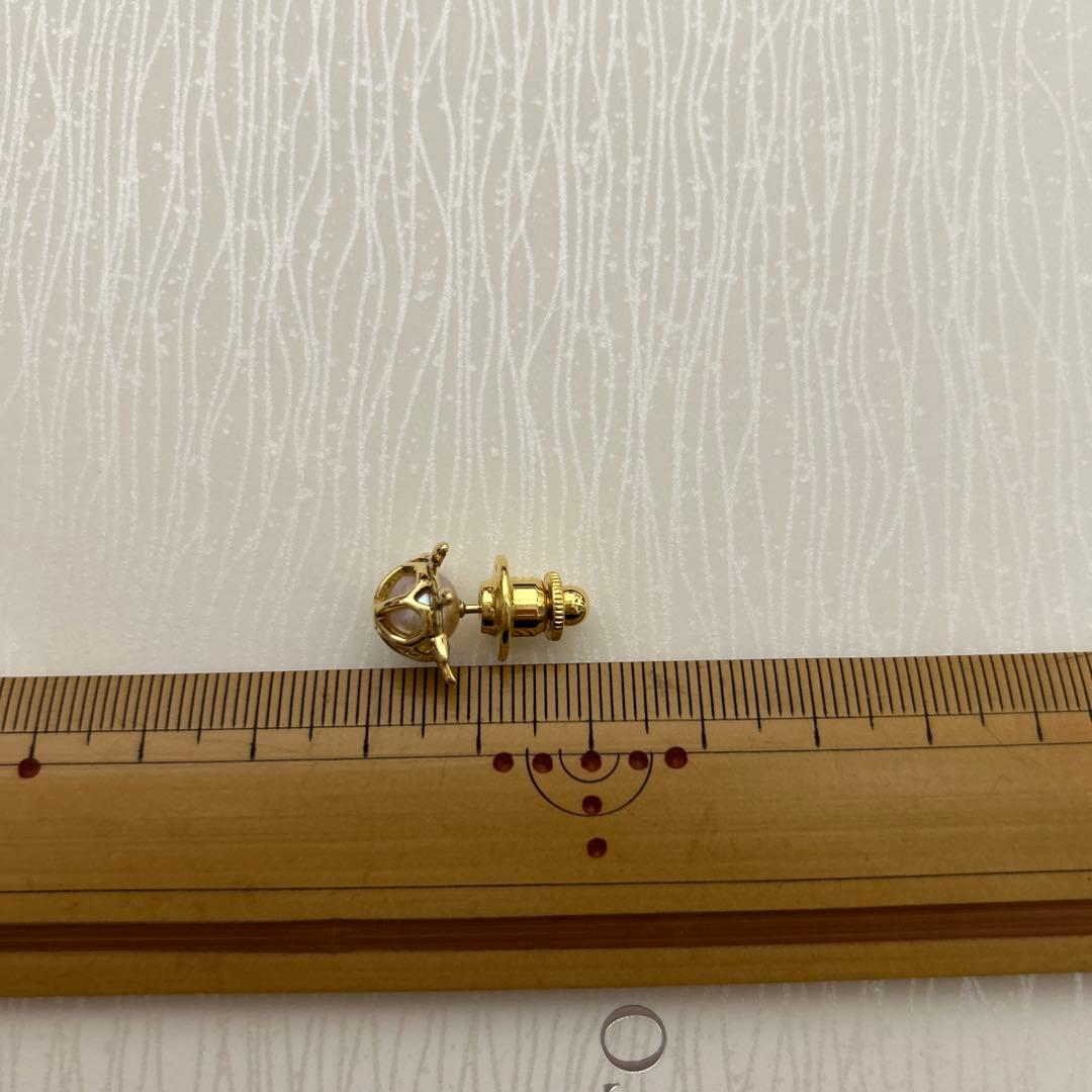 MIKIMOTO ミキモト　真珠　パール　亀　カメ　ピンブローチ　YG K18