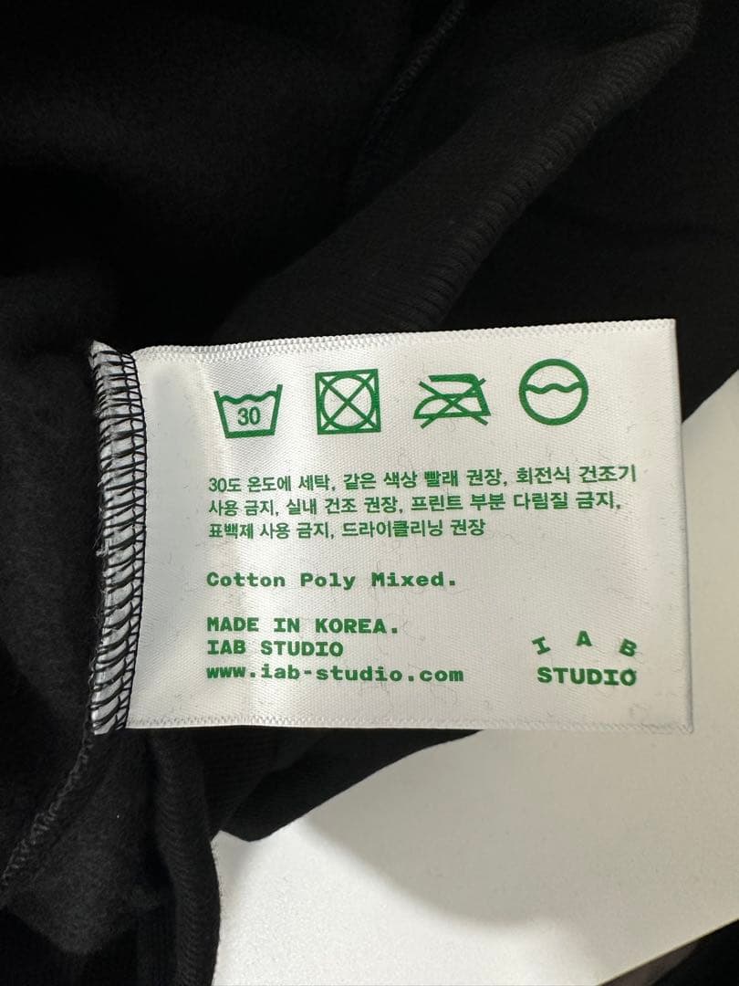 IAB Studio Half Zip-Up Black White XLサイズ