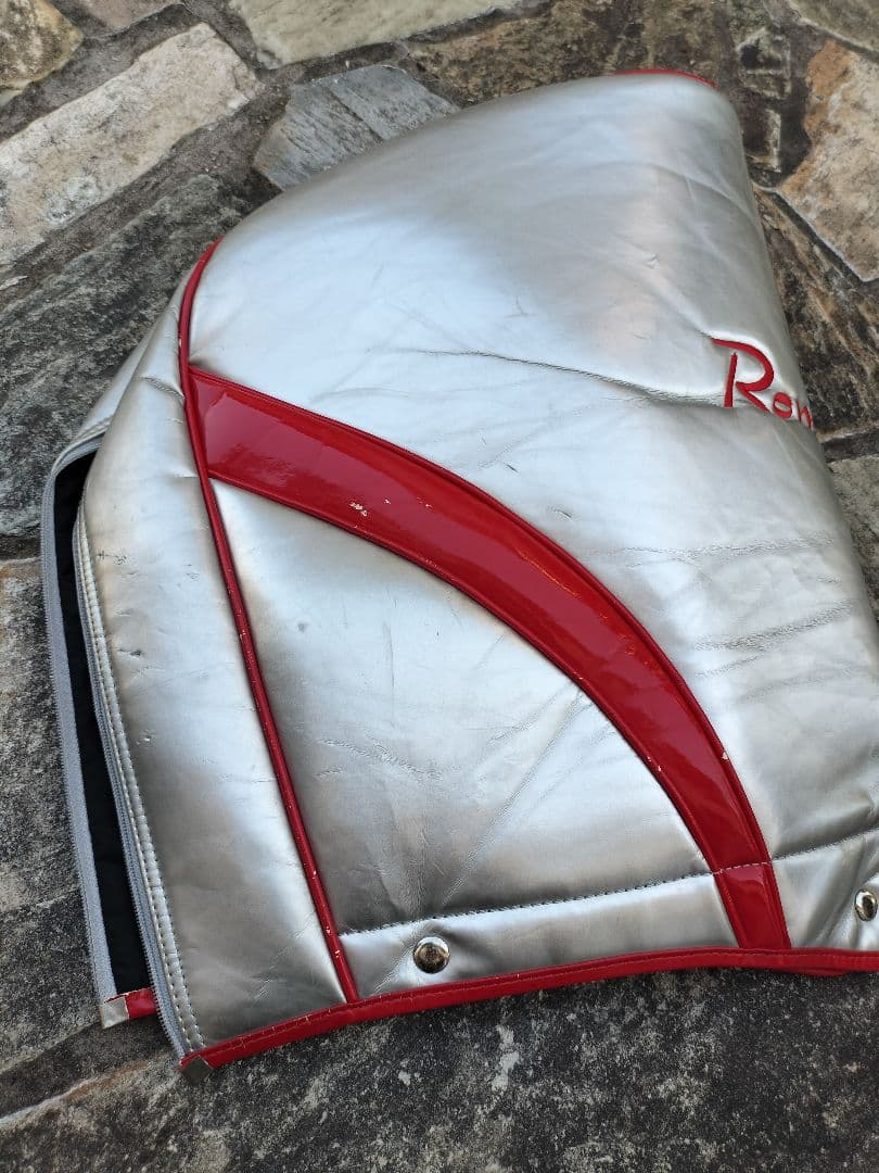 RomaRo シルバー/レッド キャディバッグ