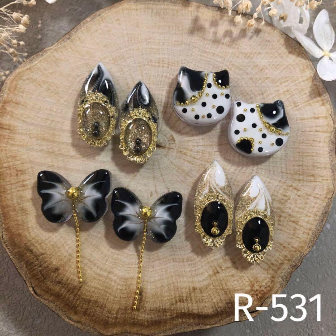 R-519 ✴︎レジンカボション6カラーஐ.*