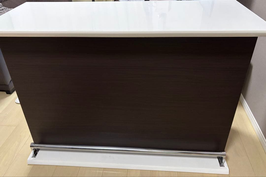 【値下げ】【送料込】　ニトリ　バーカウンターマルチ2 120cm ダークブラウン