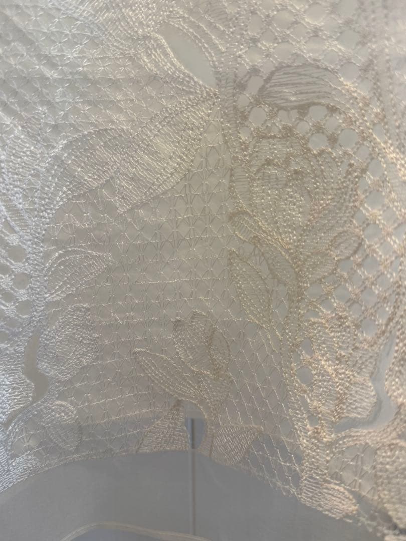 エブール　オーガンジーレース　キャミソール オフホワイト38