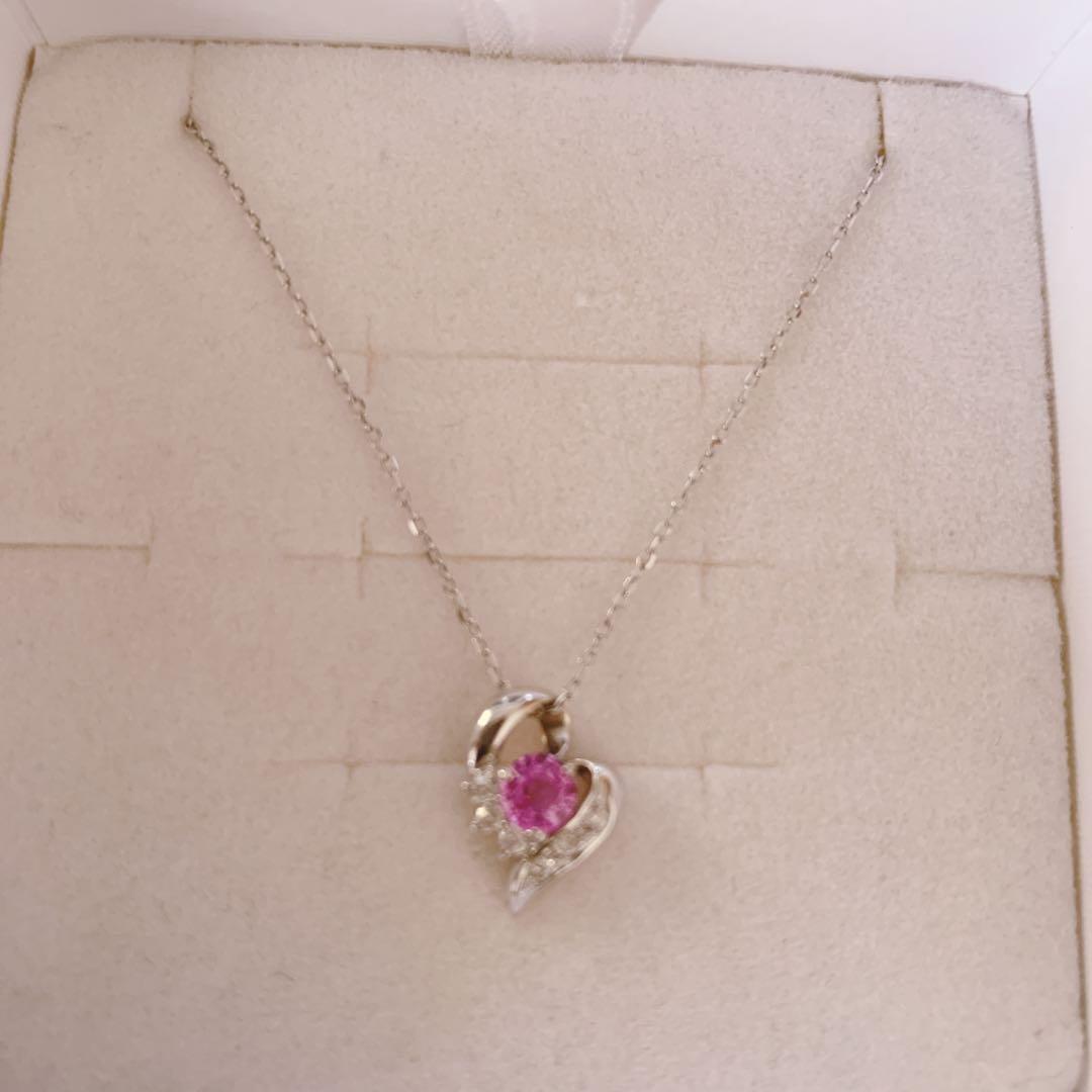 ツツミネックレス‪☆ピンクサファイア