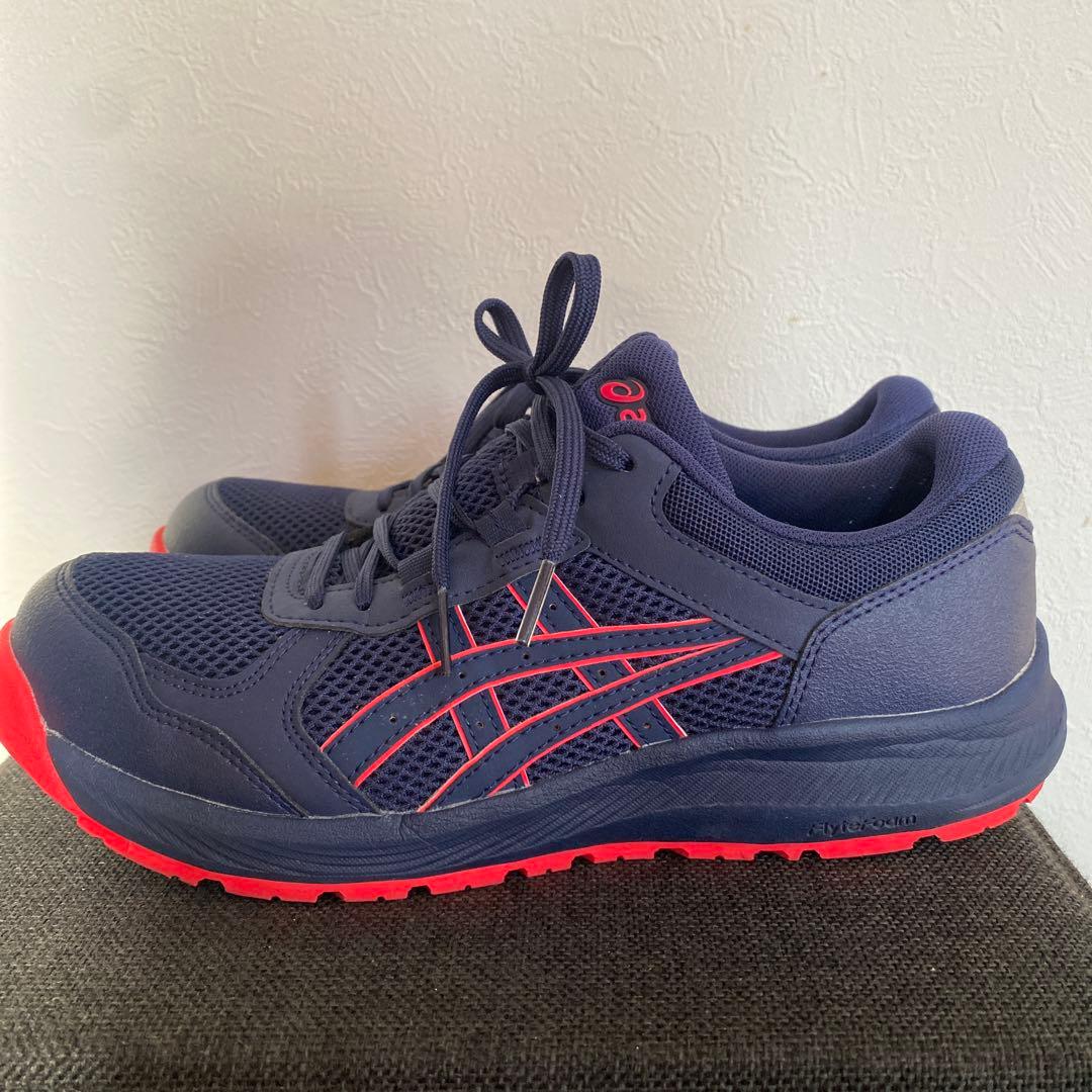 ASICS ネイビー/レッド 安全靴