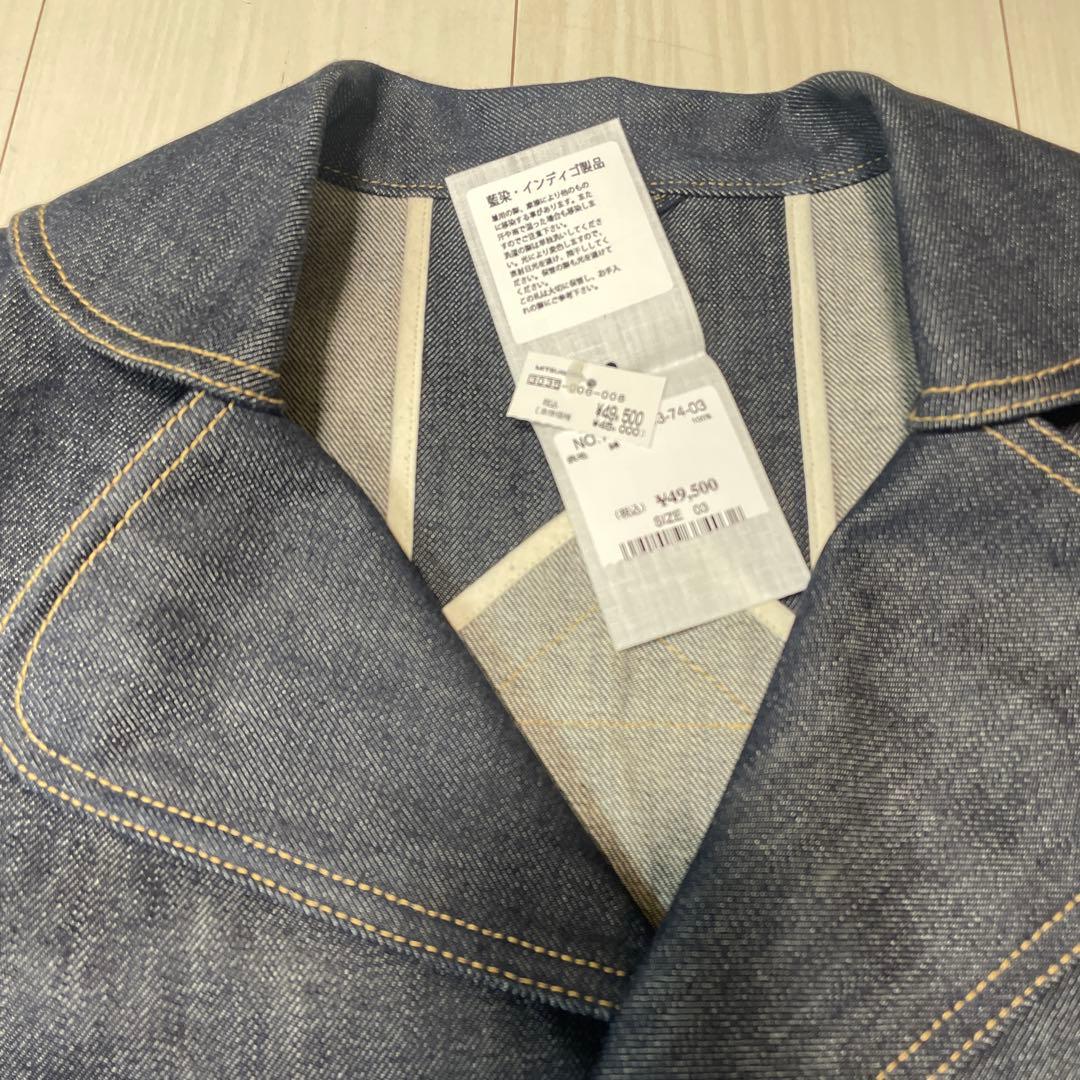 2024AW～45R ライ麦デニムのレフアジャケット（濃）サイズ03（L）