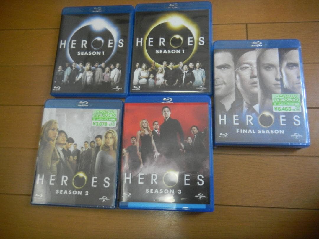 米国大評判SFドラマ78話ブルーレイ　Heroes　２＆５は未開封！