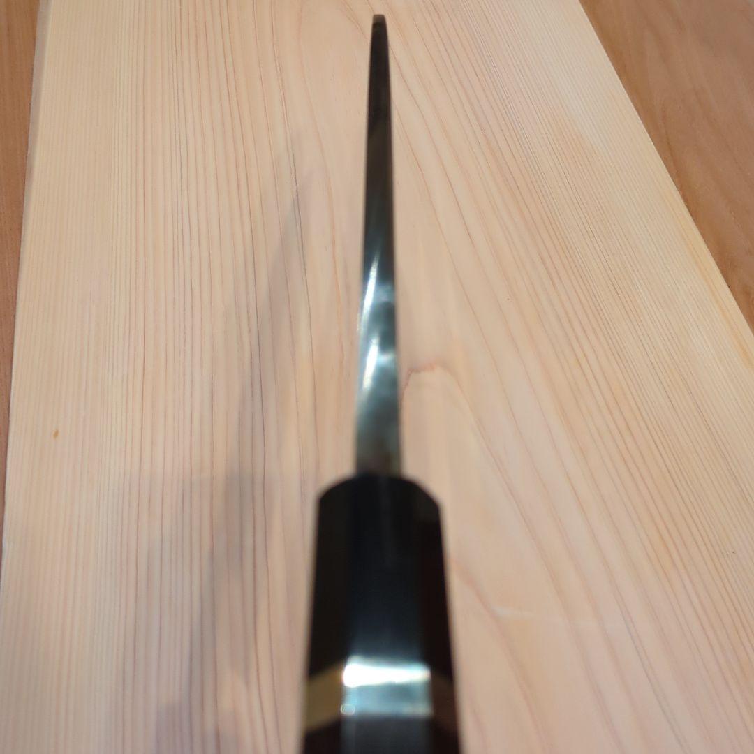 尚台正吉　出刃包丁 八寸　上（青鋼）黒檀柄