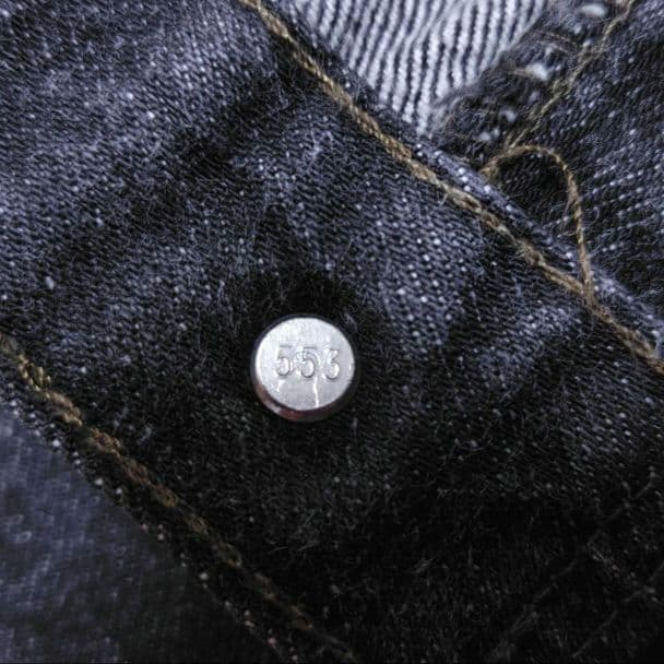90s 501 先染め w31 ブラック デニム リーバイス