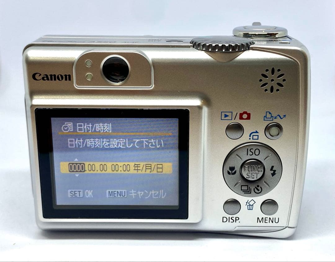 【美品】キャノン パワーショット A550 デジタル コンデジ 単三電池駆動