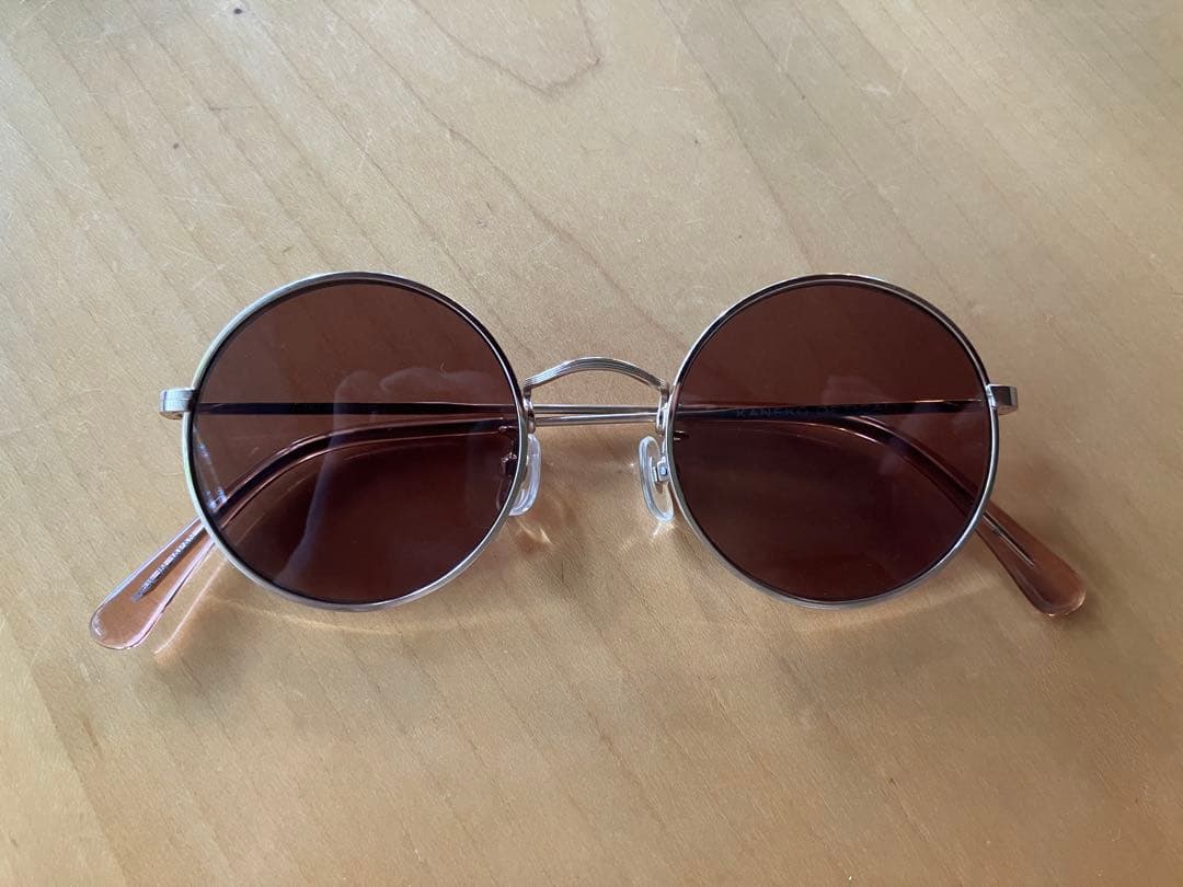 SHISHIKUI サングラス 眼鏡 ブラウン ゴールド