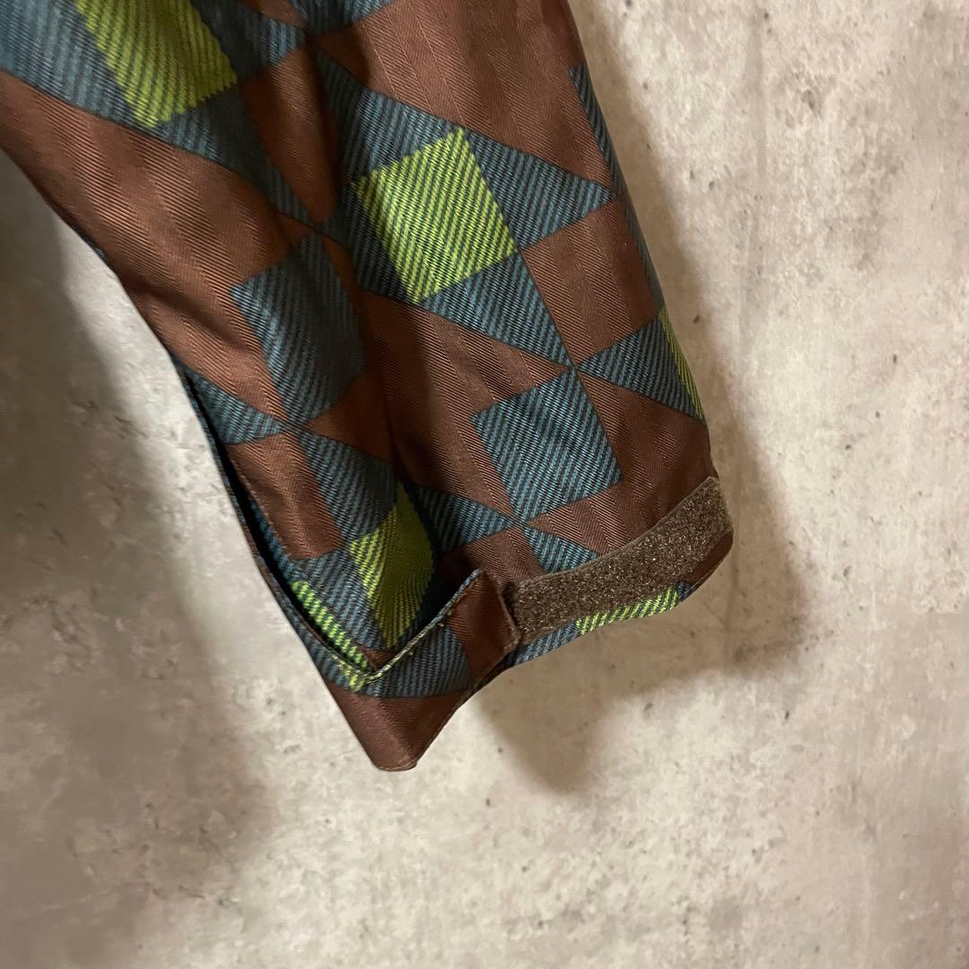 Burtonバートンスキーウェアスノーボードジャケットパーカーフード付き総柄希少