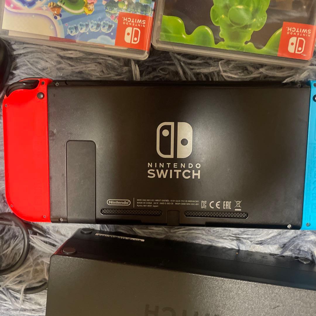 Nintendo Switch 本体 ソフト5個 コントローラー3台付き