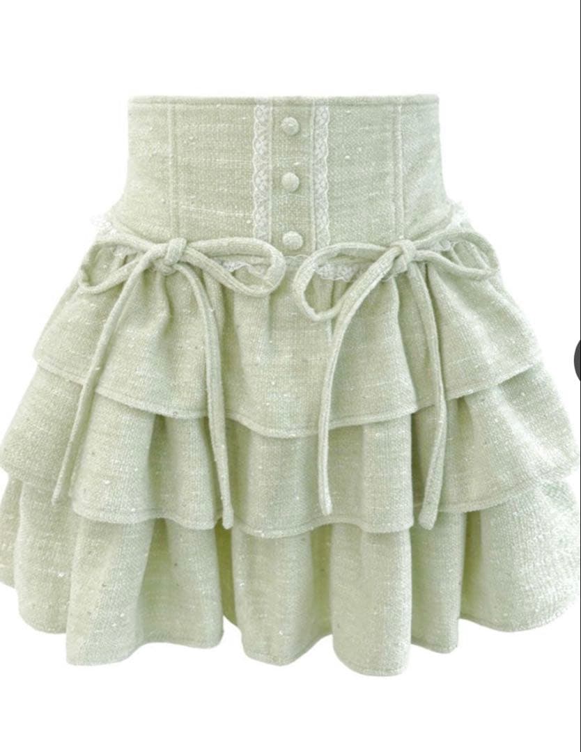 【kさん専用】 HONEY MEW　ツイードティアードフリルスカート