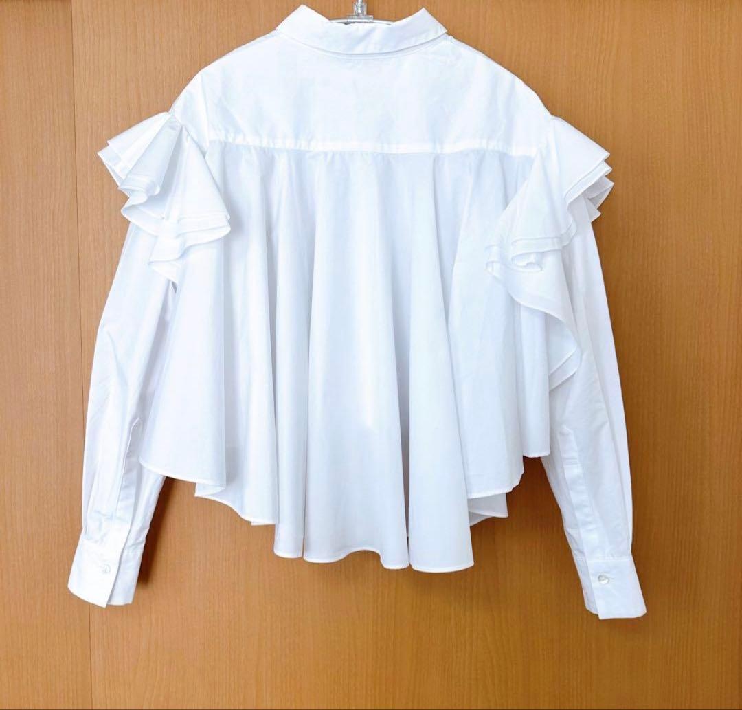 シーニュ　cygne バックフレアーショート丈ブラウス Céline