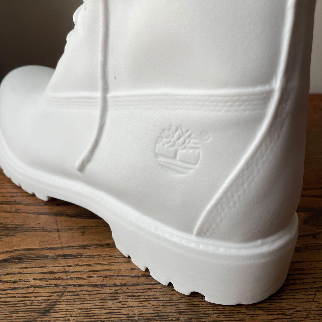 ティンバーランド　オリジナル　イエローブーツ　オブジェ　花瓶　陶器　白