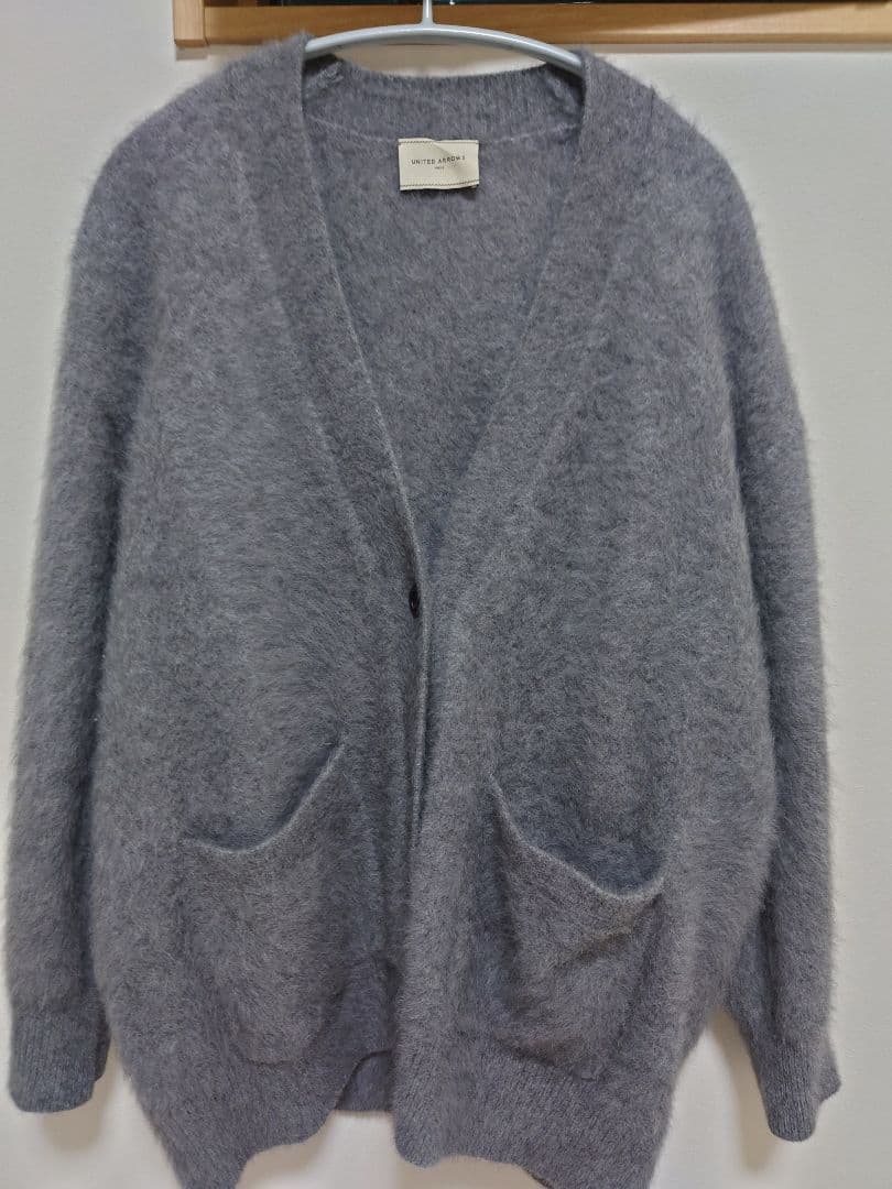 【るー☆】UNITED ARROWS フォックスカシミヤカーディガングレー
