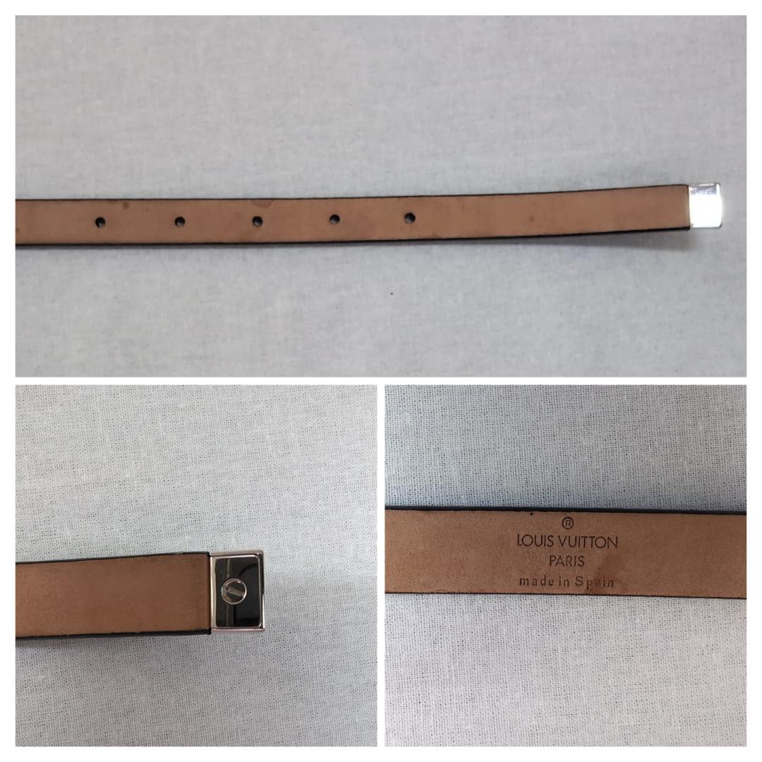 LOUIS VUITTON サンチュールキャレ 細身ベルト 65±5cm d43