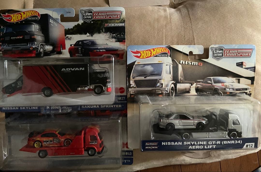 ホットウィール チームトランスポート ニッサン GTR シルビア 3台セット