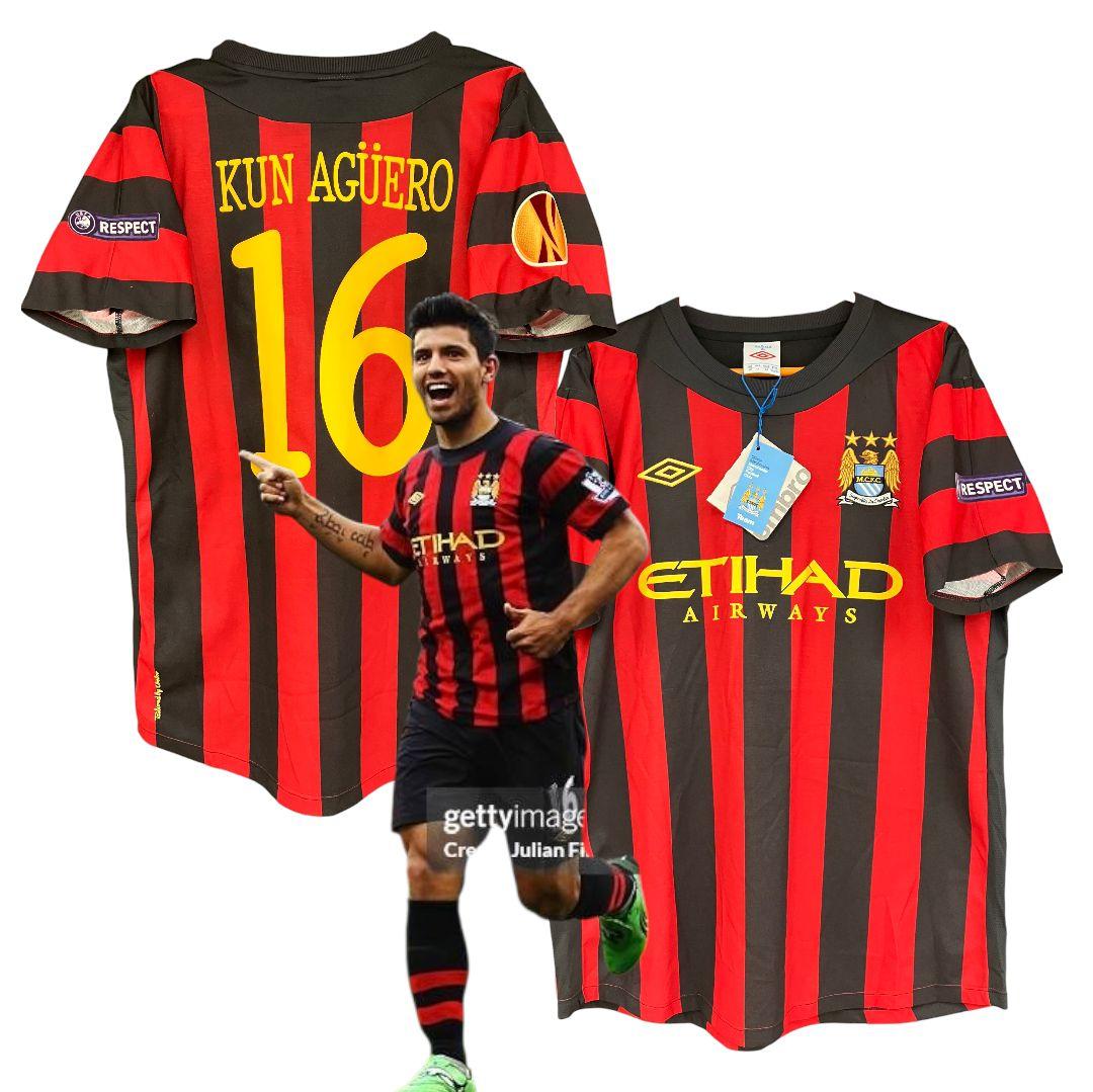 11-12 マンチェスター・シティ　アグエロ　アンブロオフィシャル　ユニフォーム