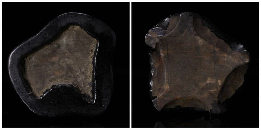 【希少・美石】佐渡 五色石 水石 原石 鑑賞石 天然石 自然石 台付 赤玉石