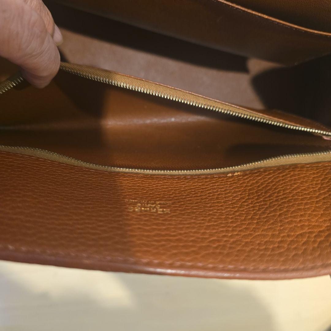 HERMES エルメス ホワイトバスPM ゴール ド金具 ハンドバッグ美品