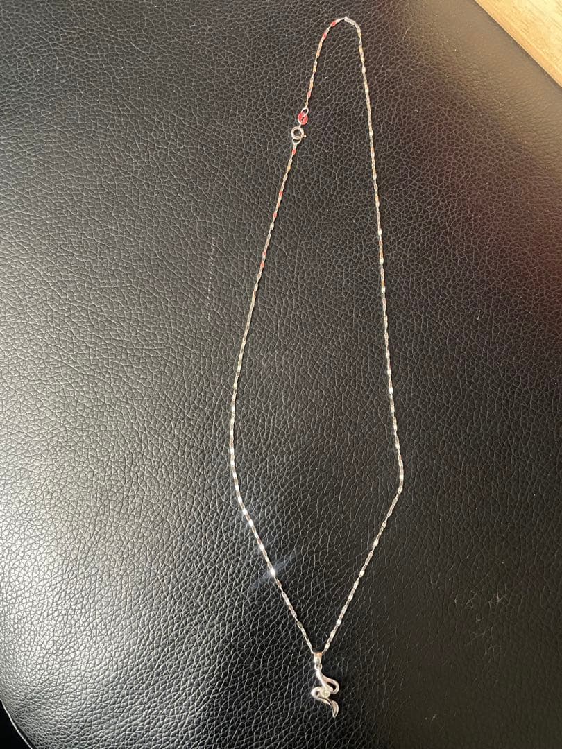 プラチナ ダイヤモンドネックレス　PT750刻印あり　2.8g 長さ45cm