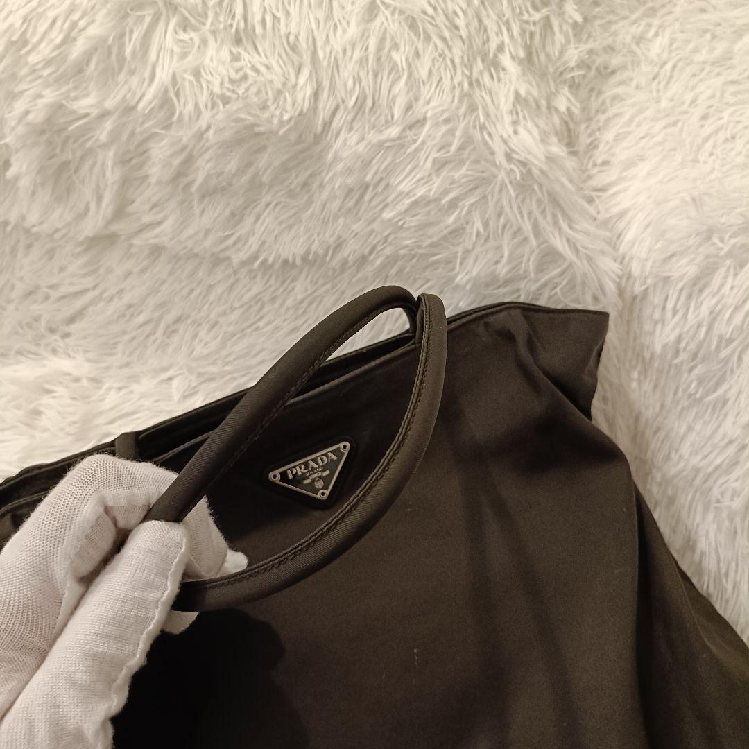 PRADA✨️　ハンドバック　黒　ブラック　三角ロゴ　ナイロン　テスート