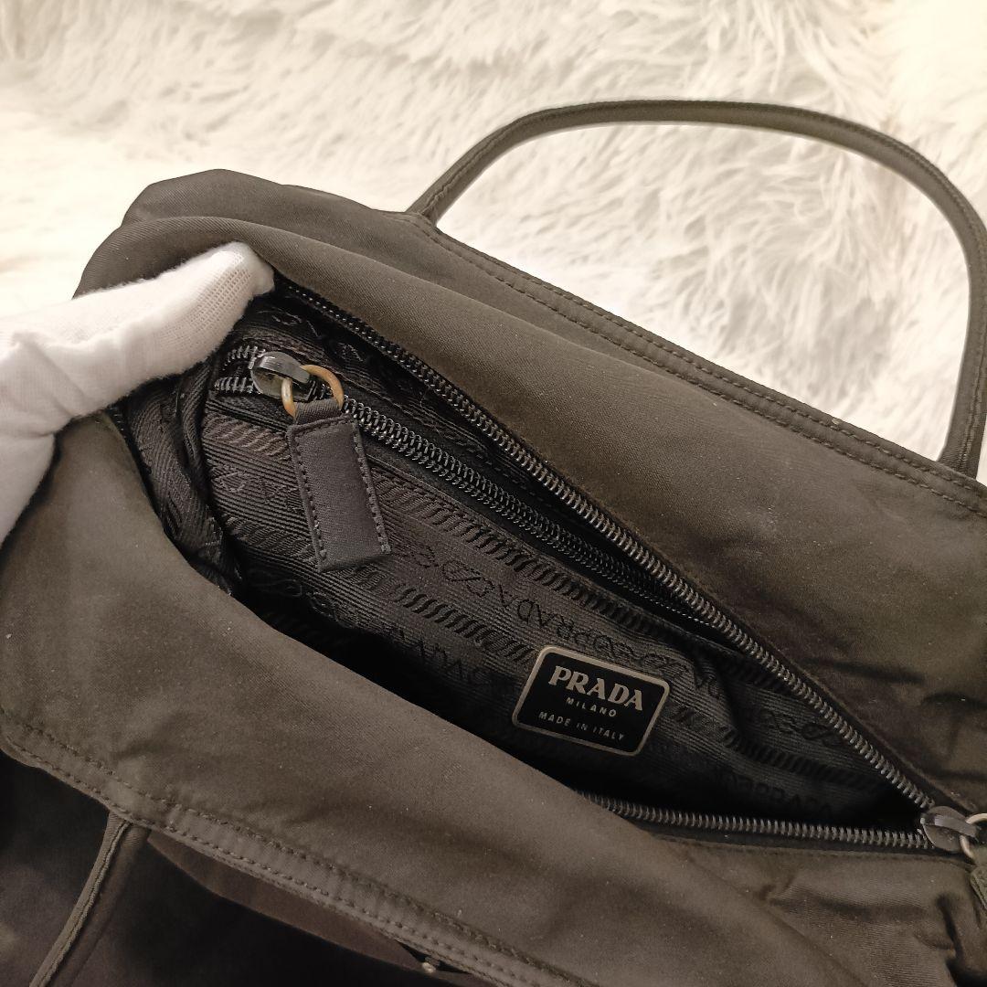 PRADA✨️　ハンドバック　黒　ブラック　三角ロゴ　ナイロン　テスート