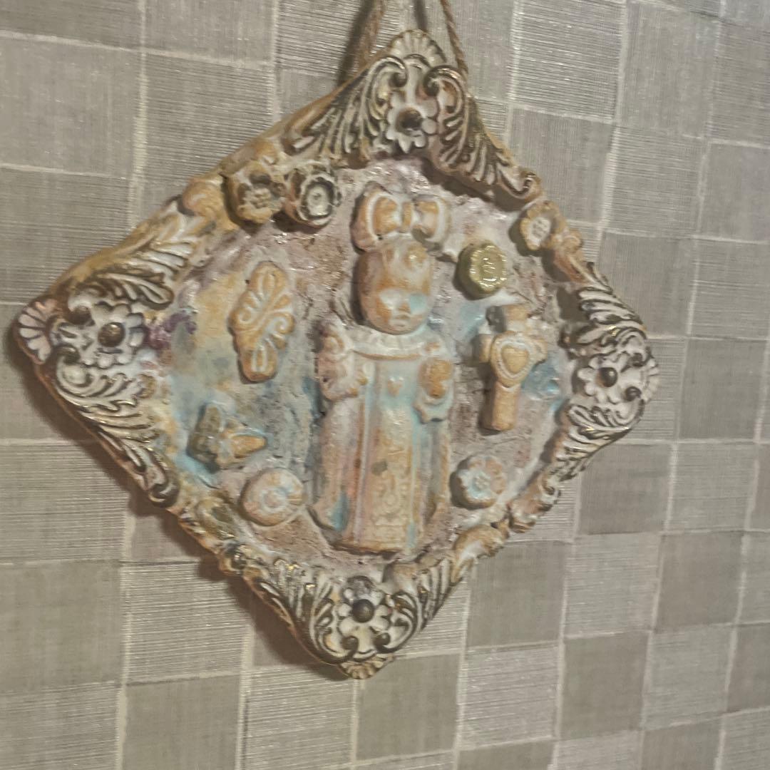 鷹塀三奈　陶板　壁掛け　イエス　幼子