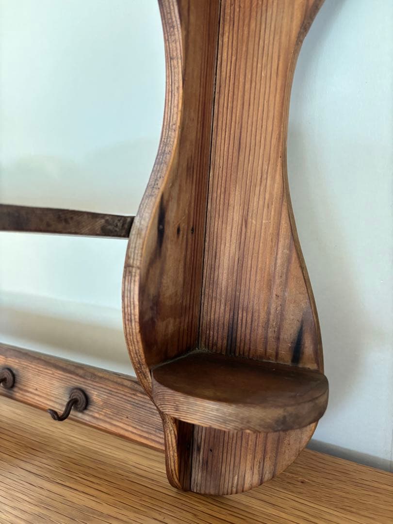 フランス　アンティークパイン　ウォールシェルフ