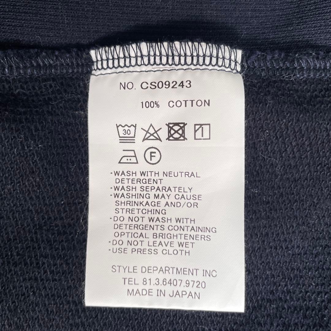 STILL BY HAND クルーネックスウェット ネイビー CS09243