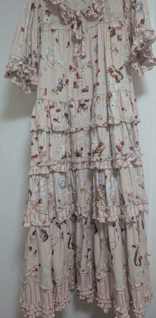 明日まで限定値下美品　ピンクハウス　スプリング　バニー　パッチワーク　ワンピース