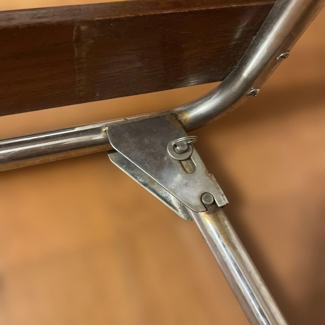 ヴィンテージ　折りたたみ式　アウトドアテーブル　センター 船用　ベンチ　キャンプ