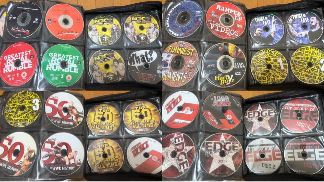 WWE DVD 305枚 ⚠️パッケージ無し、北米版DVDあり要注意