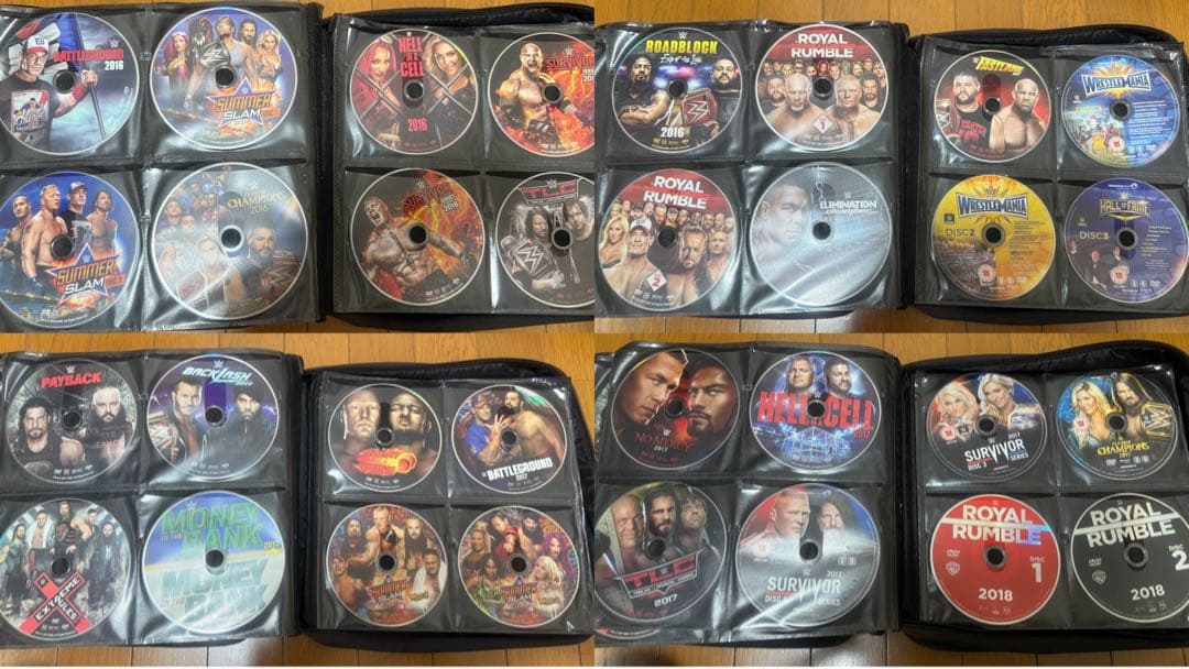 WWE DVD 305枚 ⚠️パッケージ無し、北米版DVDあり要注意