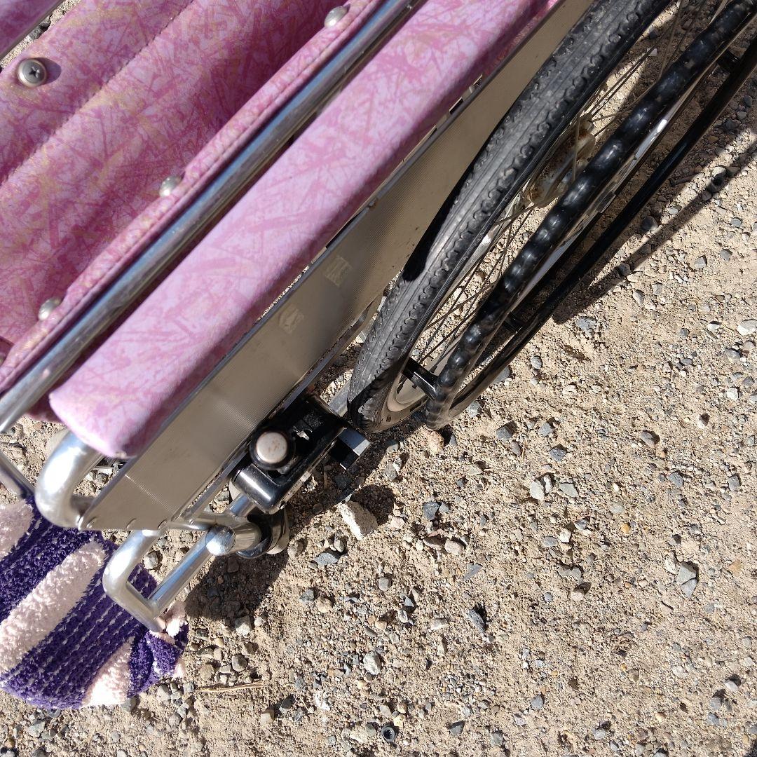 自走用車椅子 花柄 ピンク