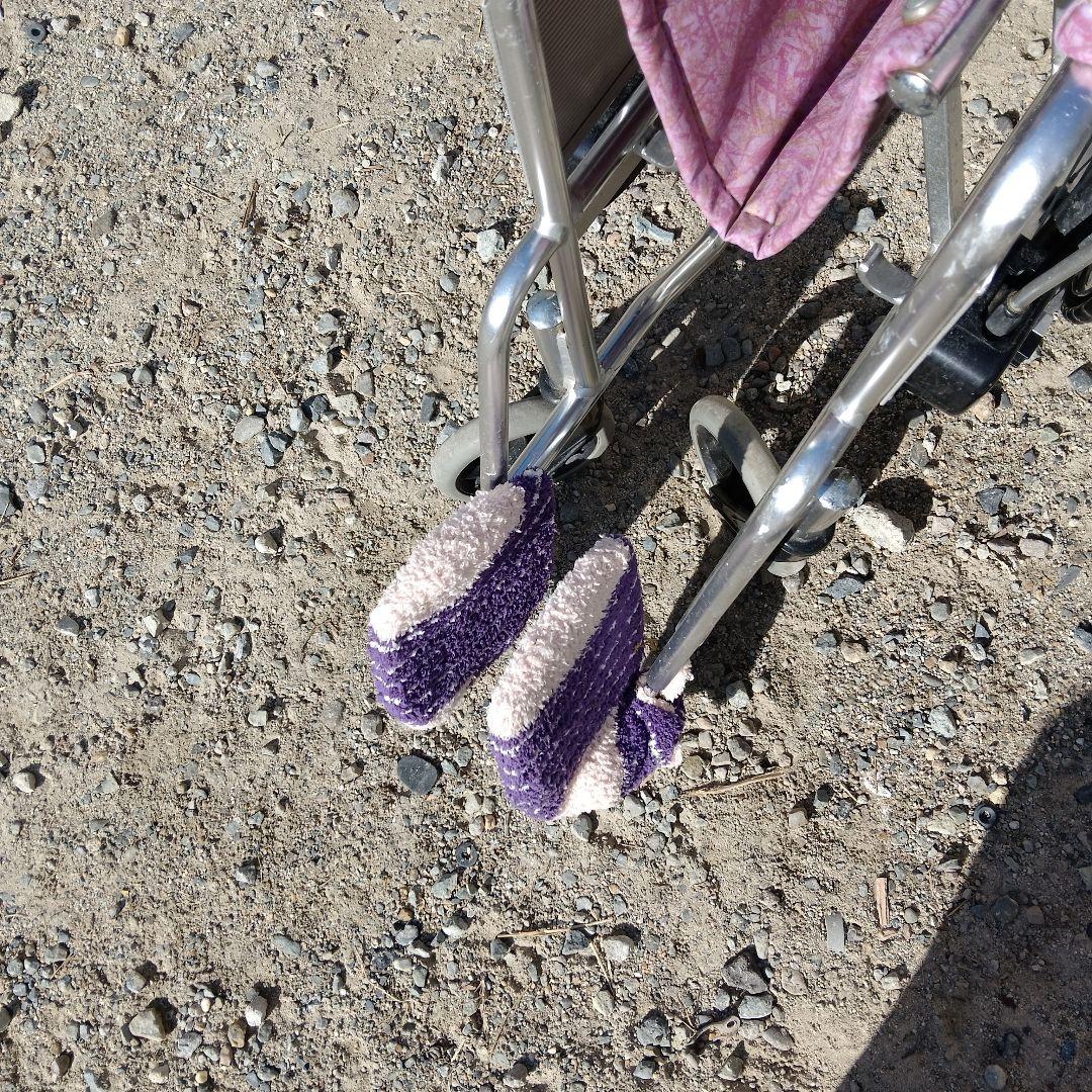 自走用車椅子 花柄 ピンク