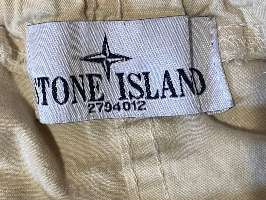 パンツ STONE  HALF CARGO PANTS IVORY 13AW