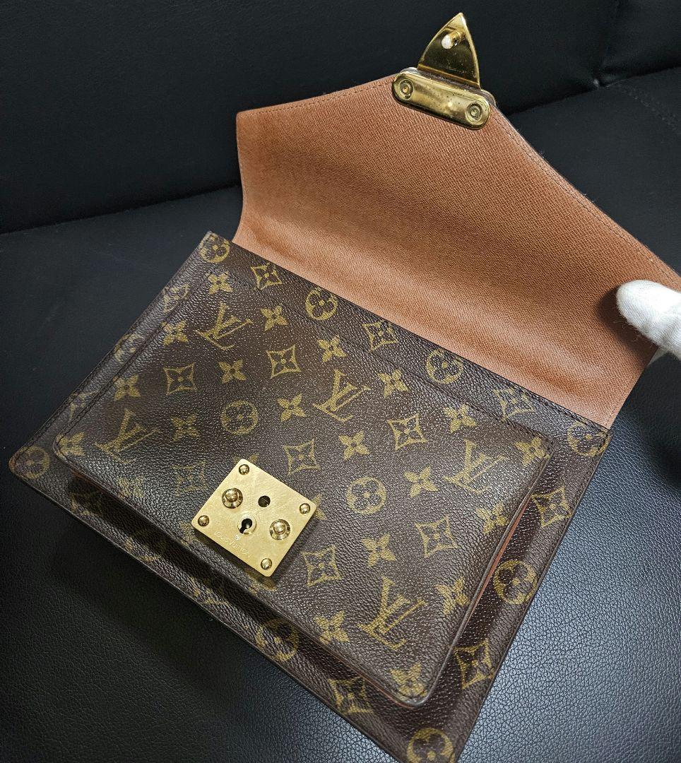 【美品】ルイ・ヴィトン モノグラム モンソー 2way ミニビジネスバック