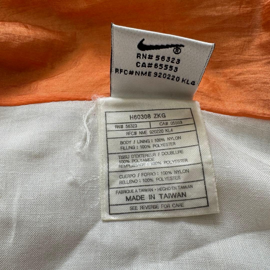 【希少】90s NIKE ナイロンジャケット 両面スウッシュ 短丈