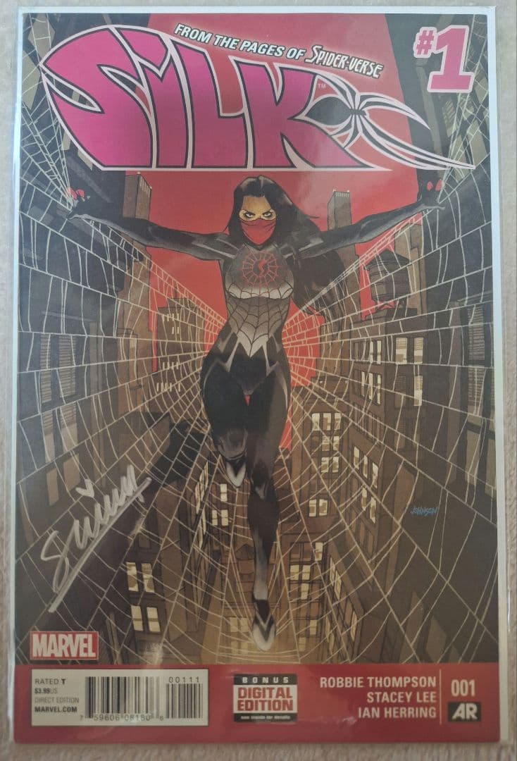 【アメコミリーフ】シルク #1 Stacey Leeサイン付き