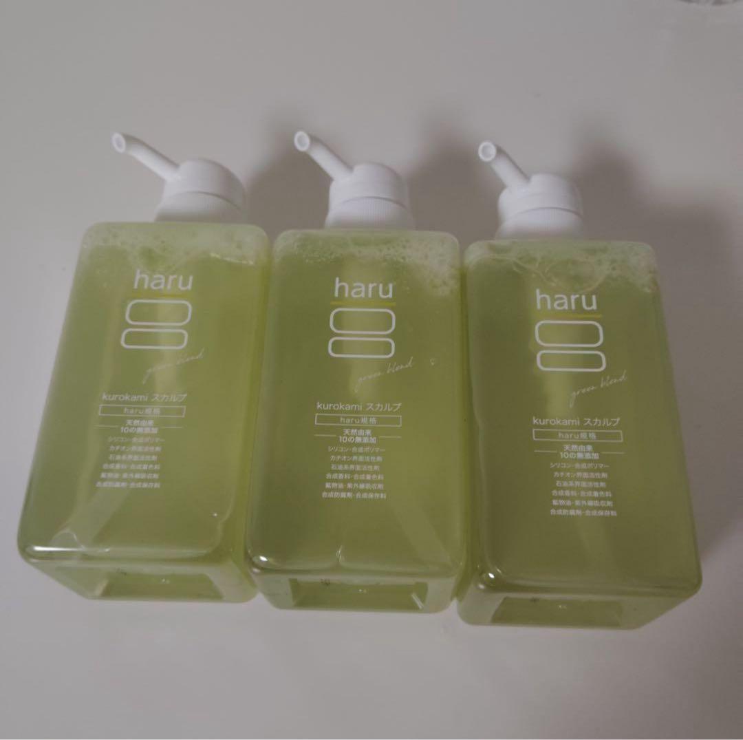 sf3657 harukurokami スカルプ グリーン400ml×3点セット