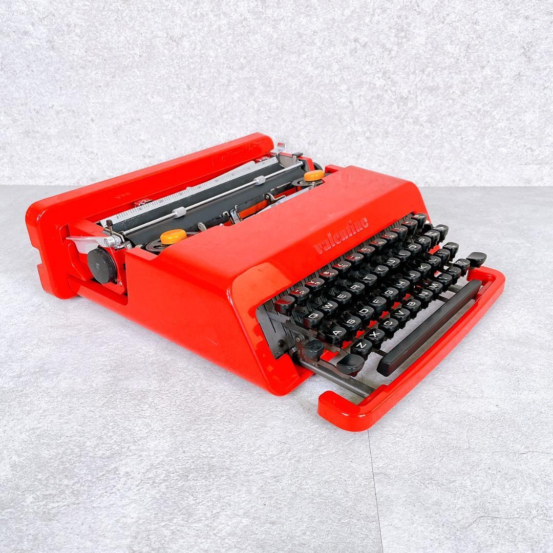 Olivetti Valentine タイプライター 赤 ケース付き 動作未確認