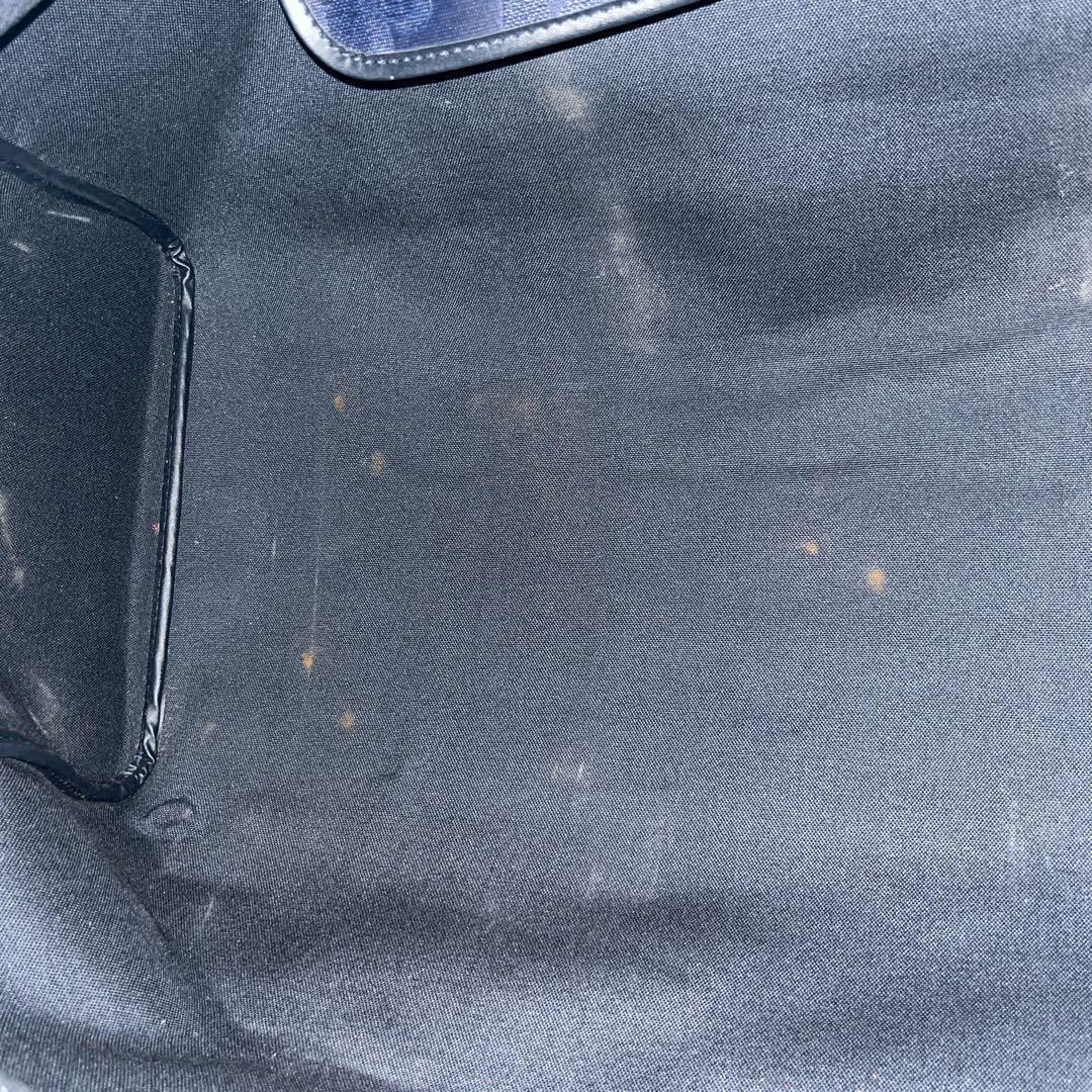 オールド　ディオール　ボストンバッグ　旅行カバン　トロッター　PVCレザー　紺