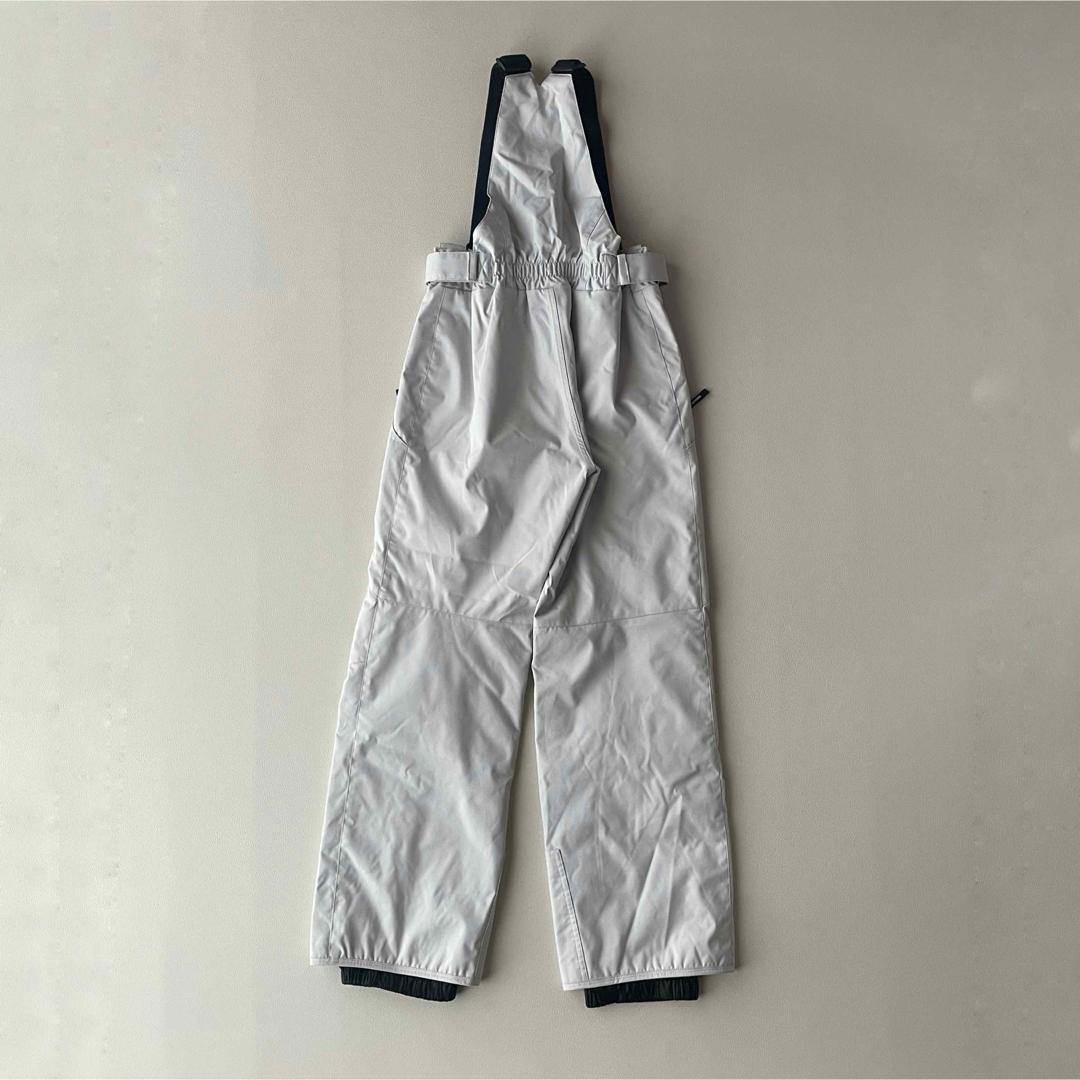 5488【美品】デサント スキーウェア 上下セット ビブパンツ 中綿入り 白 黒