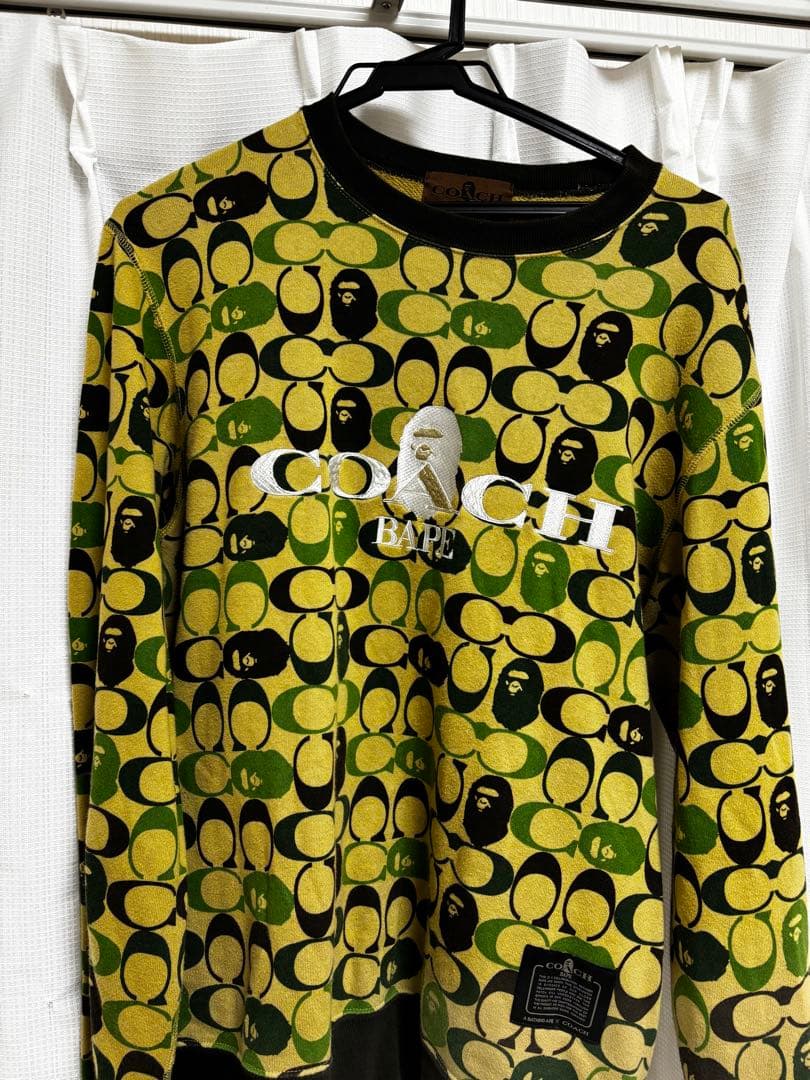 COACH×BAPE カモフラスウェット　Mサイズ