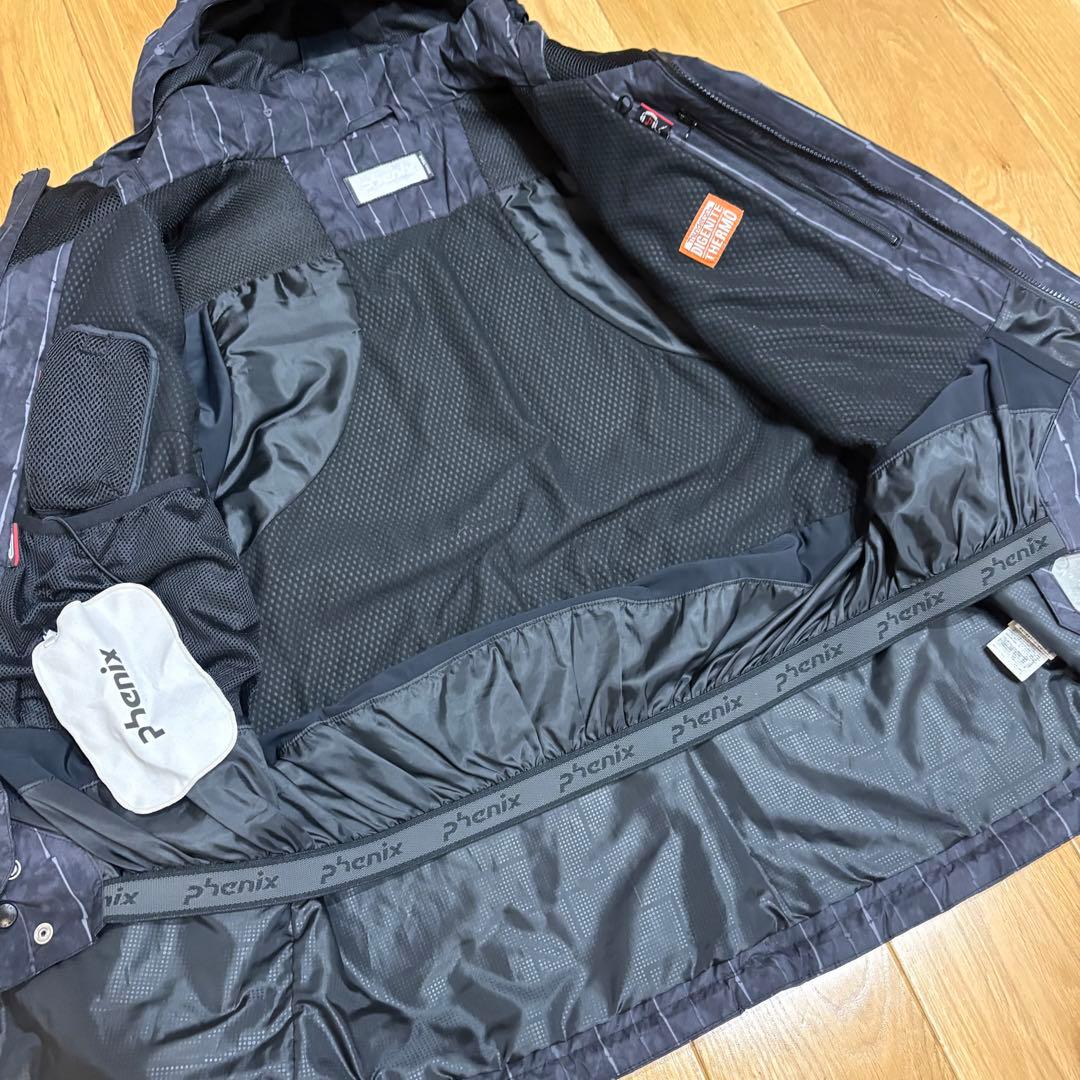 【セットアップ】phenix スキーウェア 上下セット メンズ　L ドクロ　黒