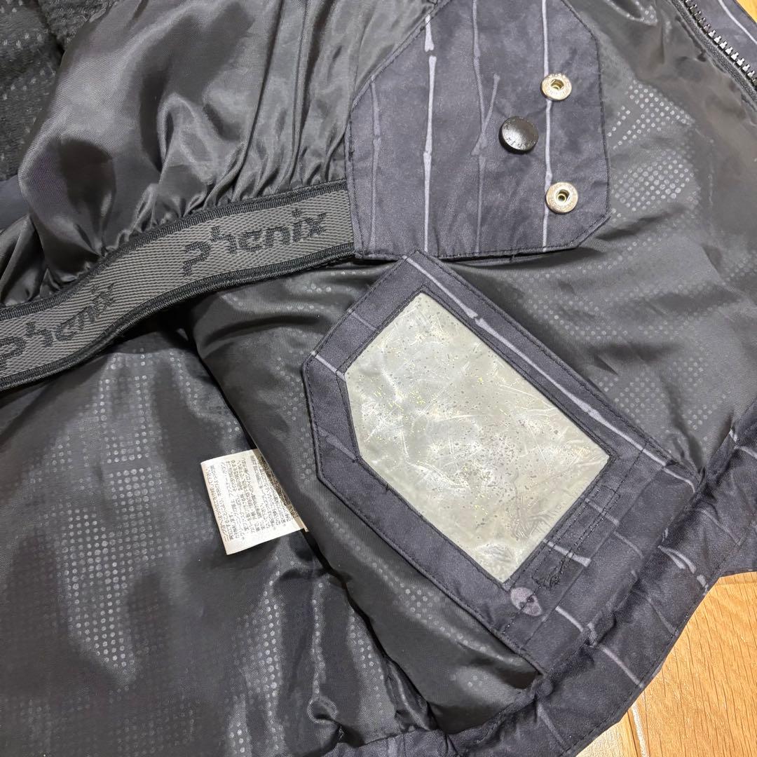 【セットアップ】phenix スキーウェア 上下セット メンズ　L ドクロ　黒