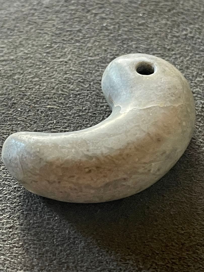 古墳時代　石製勾玉　出土　ジャスパー　滑石　大型
